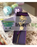 Златна роза 24к в кутия